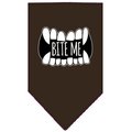 Mirage Pet Products Bite Me Screen Print BandanaBrown Small 66-173 SMBR